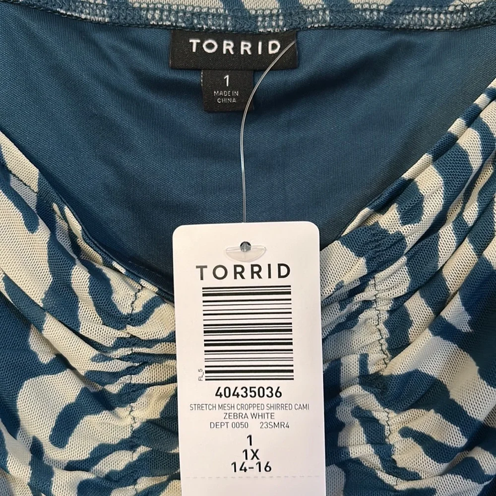 NWT Torrid shirred cami, size 1X - Picture 4 of 8
